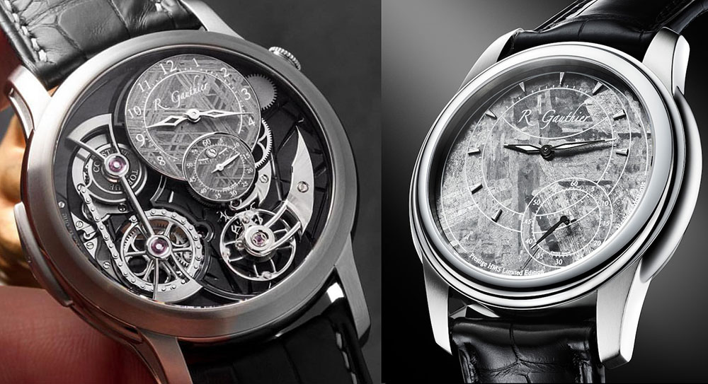 Romain Gauthier Prestige HMS & Logical One with Meteorite Dials